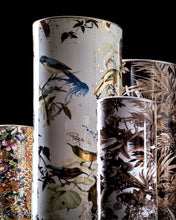 High Vase GARDEN'S BIRDS   diam. 6.3", H 14"