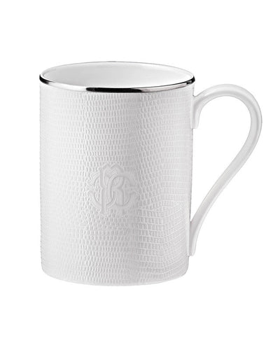 Roberto Cavalli Mug Cup Lizard Platinum