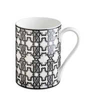 Mug Cup MONOGRAM in Luxury Box Black diam. 2.5", H 3.3", cap. 12.5 oz