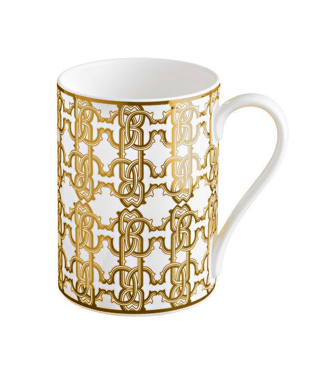 Roberto Cavalli Mug Cup MONOGRAM Gold