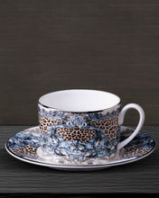 Tea Cup & Saucer PALAZZO PITTI Set of 2 in Luxury Box 3.3", H 2.3", cap. 7.5 oz, Saucer 6"