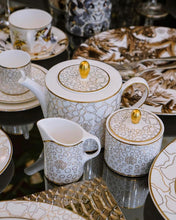 Tea Pot or Coffee Pot SILK  Gold diam. 4.75", H 4.5"