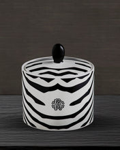 Sugar Pot ZEBRAGE   diam. 2.5", H 3.3"