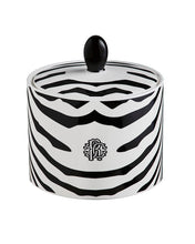 Sugar Pot ZEBRAGE   diam. 2.5", H 3.3"