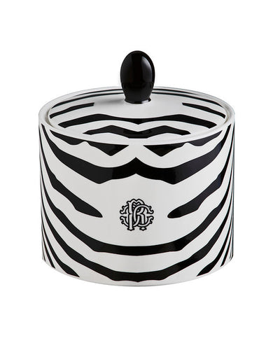Roberto Cavalli Home Sugar Pot ZEBRAGE   diam. 2.5