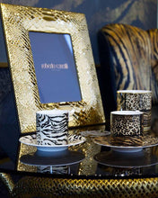 Coffee Cup & Saucer ZEBRAGE Set of 2 in Luxury Box  diam. 2.3", H 2.5", Cap. 4 oz, Saucer diam. 4.75"