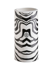 Medium Vase ZEBRAGE   diam. 3.75", H 7.75"