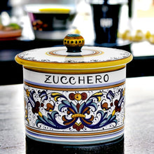 RICCO DERUTA DELUXE: Canister with Ceramic Lid - 'ZUCCHERO' (Sugar)