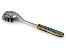 RICCO DERUTA DELUXE: Ceramic Handle Spaghetti Serving Tong with 18/10 stainless steel cutlery.