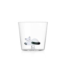 Ichendorf Tabby Cat - Tumbler White with Smoke Tail
