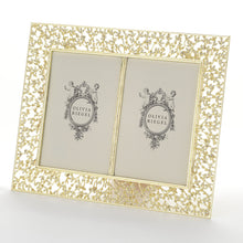 Isadora 4" x 6" Double Picture Frame (Gold)