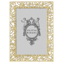 Papillon with Crystals 4" x 6" Picture Frame (Gold)