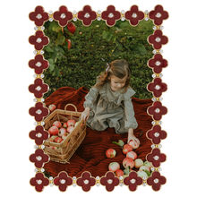 Gold Enamel Clover Picture Frame