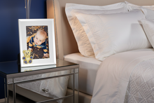 Gold Teddy Bear with Sapphire Crystals 5" x 7" Picture Frame