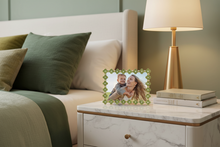 Gold Celadon Enamel Clover 5" x 7" Picture Frame