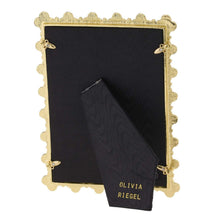 Gold Black Enamel Clover Picture Frame