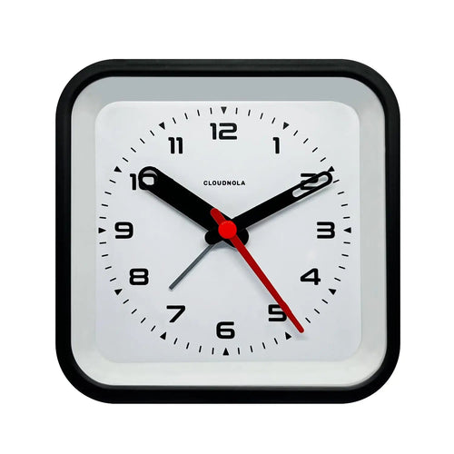Railway Black Alarm Clock