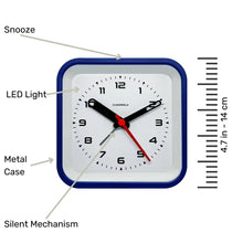 Railway Blue Alarm Clock