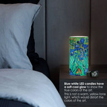 van Gogh Irises 6" LED Real Wax Candle with Remote