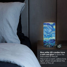 van Gogh Starry Night 6" LED Real Wax Candle with Remote