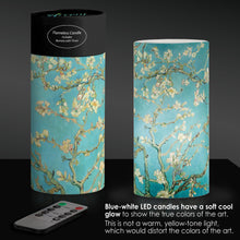 van Gogh Almond Blossom 6" LED Real Wax Candle with Remote