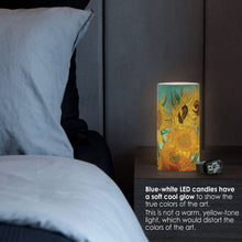 van Gogh Sunflowers 6" LED Real Wax Candle with Remote