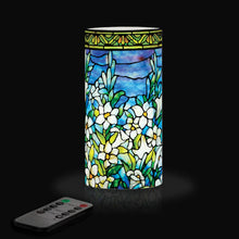Tiffany Field of Lilies 6" LED Real Wax Candle with Remote
