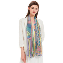 Frank Lloyd Wright Saguaro Forms Silky-soft Polyester Sheer Long Scarf