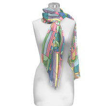 Frank Lloyd Wright Saguaro Forms Silky-soft Polyester Sheer Long Scarf