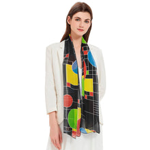 Frank Lloyd Wright Coonley Playhouse Silky-soft Polyester Sheer Long Scarf