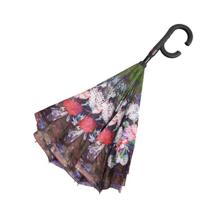 van Gogh Still Life with Carnations Reverse Umbrella