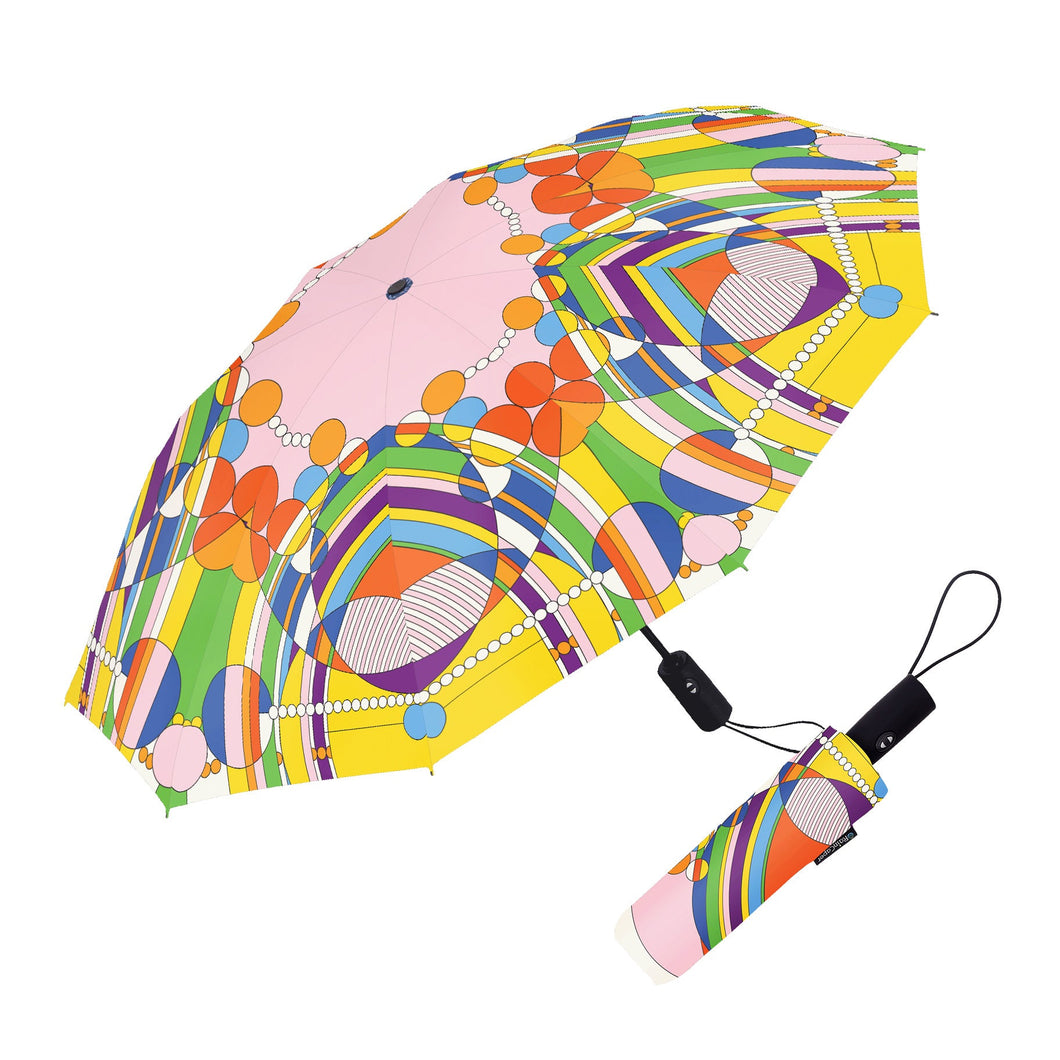 Frank Lloyd Wright March Balloons Folding Travel Umbrella