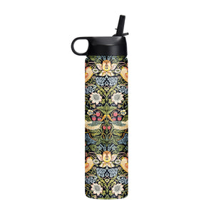 Water Bottle 24oz - Wm Morris "Strawberry Thief"