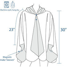 Tiffany Field of Lilies Womens Rain Cape - Rainproof Breathable Rain Poncho