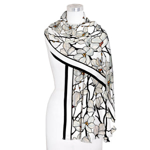 Tiffany Magnolia Silk Blend Women's Fashion Shawl
