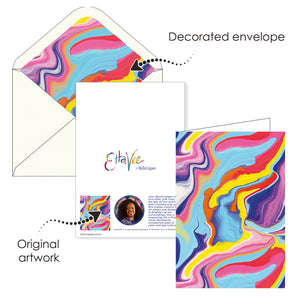 Note Cards - EttaVee Marble- Box of 16 Cards & Envelopes