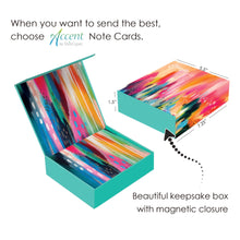 Note Cards - EttaVee Brush Strokes - Box of 16 Cards & Envelopes