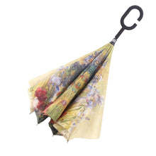 Tiffany Peonies and Iris Reverse Umbrella - Original Design