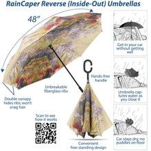 Tiffany Peonies and Iris Reverse Umbrella - Original Design