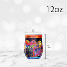 Stemless Wine Tumbler - Laurel Burch "Fantasticats"
