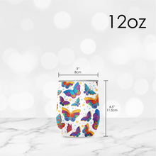 12 oz Stemless Wine Tumbler - Laurel Burch "Mariposas"