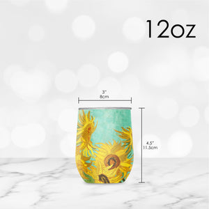 Stemless Wine Tumbler - van Gogh "Sunflowers"