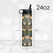 Water Bottle 24oz - Wm Morris "Strawberry Thief"