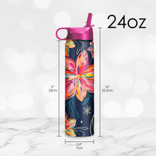 Water Bottle 24oz - EttaVee "Bold Flowers"