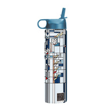 24 oz Water Bottle - Frank Lloyd Wright "Waterlilies"