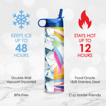 Water Bottle 24oz - EttaVee "Loose Palms"