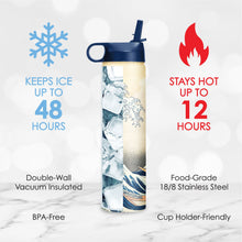 Water Bottle 24oz - Hokusai "The Great Wave"