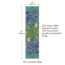 van Gogh Irises Silky-soft Polyester Sheer Long Scarf