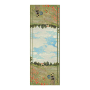 Monet Poppy Field Silk Blend Women's Fashion Shawl