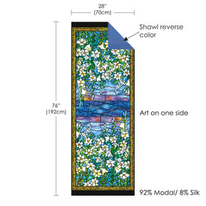 Tiffany Field of Lilies Silk Blend Women's Fashion Shawl